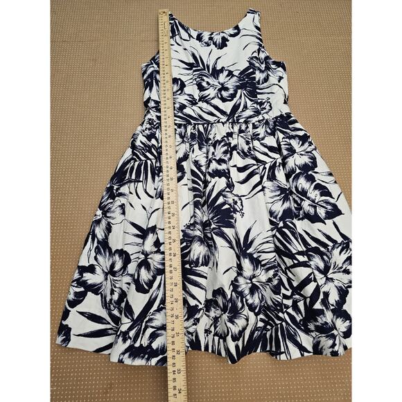 Polo Ralph Lauren Dress Womens 14 Floral Print Sleeveless Mini Skirt Back Button - Picture 5 of 16